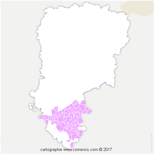 Communauté d'agglomération de la Région de Château-Thierry cartographie
