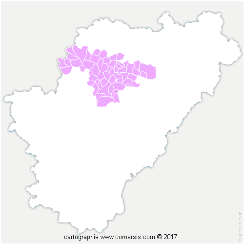Communauté de Communes Coeur de Charente cartographie