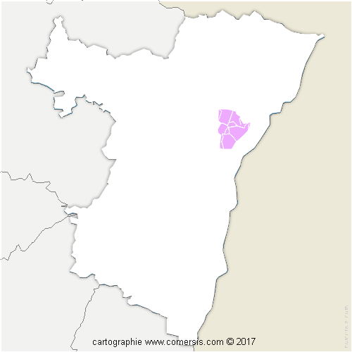 Communauté de Communes de la Basse-Zorn cartographie
