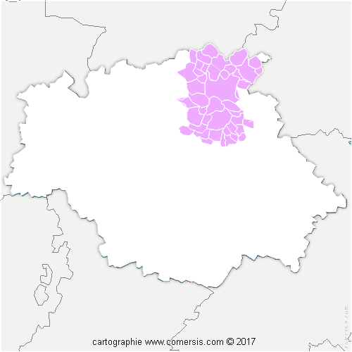 Communauté de Communes de la Lomagne Gersoise cartographie