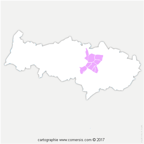 Communauté de Communes de la Vallée de l'Oise et des Trois Forêts cartographie