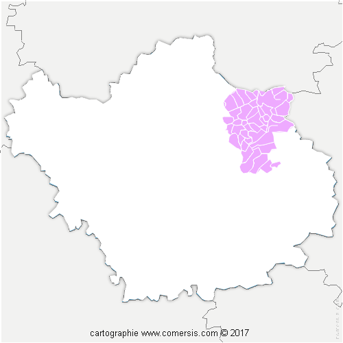 Communauté de Communes des Lacs de Champagne cartographie