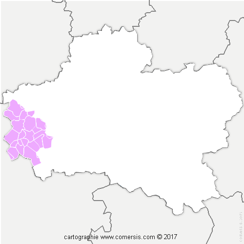 Communauté de Communes des Terres du Val de Loire cartographie