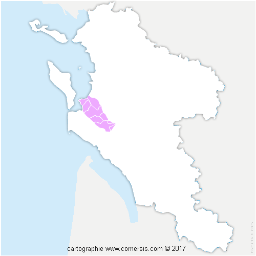 Communauté de Communes du Bassin de Marennes cartographie