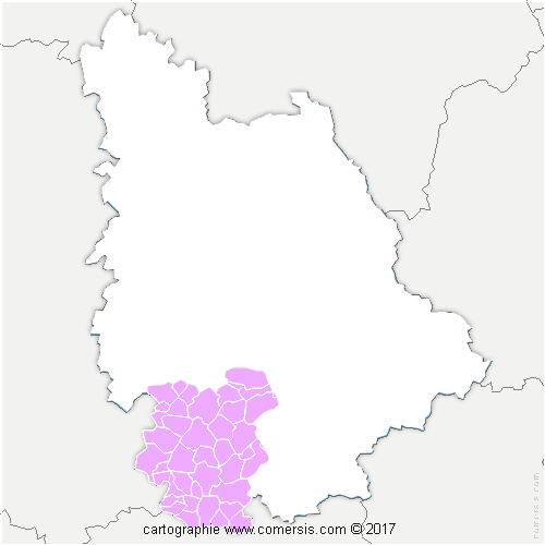 Communauté de Communes du Civraisien en Poitou cartographie