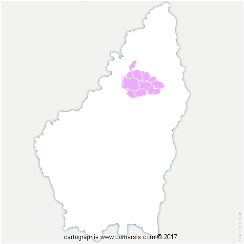 Communauté de Communes du Pays de Lamastre cartographie