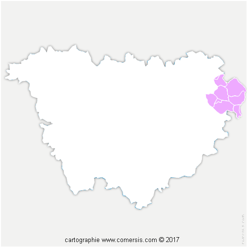 Communauté de Communes du Pays de Montfaucon cartographie