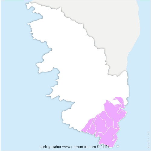 Communauté de Communes du Sud Corse cartographie