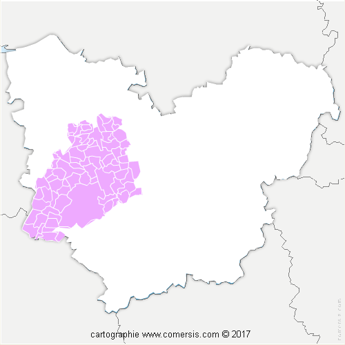 Communauté de Communes Intercom Bernay Terres de Normandie cartographie